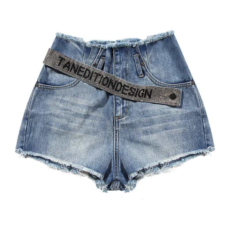 Korean Denim Shorts Women High Waist Diamonds Large Size Casual Summer Short Trouser Female Fashion Clothes 2020 New
Korean Denim Shorts Women High Waist Diamonds Large Size Casual Summer Short Trouser Female Fashion Clothes 2020 New