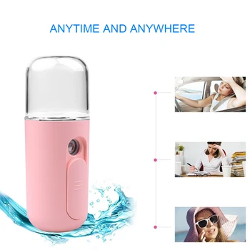 Mini Portable Nano Mister USB Rechargeable Air Humidifier Handheld Water Meter Ultrasonic Charging Diffuser Facial Steamer
Mini Portable Nano Mister USB Rechargeable Air Humidifier Handheld Water Meter Ultrasonic Charging Diffuser Facial Steamer