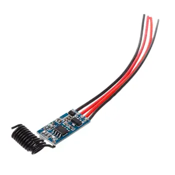 Relay Wireless Switch Remote Control DC3V 3.7V 5V 6V 7V Mini Power LED Lamp Controller Micro Receiver Transmitter System 433MHz
Relay Wireless Switch Remote Control DC3V 3.7V 5V 6V 7V Mini Power LED Lamp Controller Micro Receiver Transmitter System 433MHz