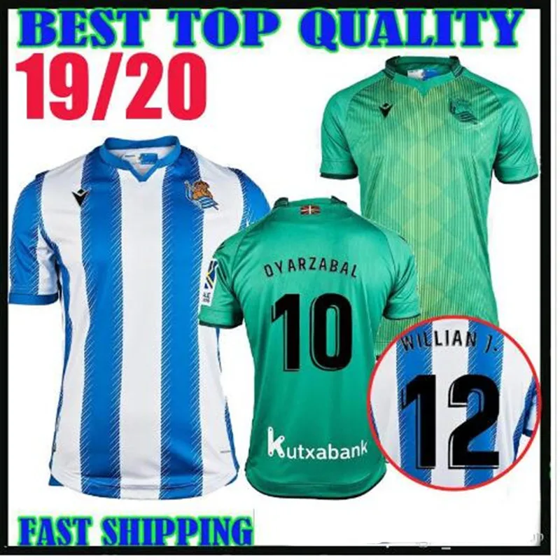 

Rapid transit 2019 Real Sociedad Soccer Jersey 1X.PRIETO JUANMI AGIRRETXE CARLOS Custom Home 19 20 Royal Society Football Shirt