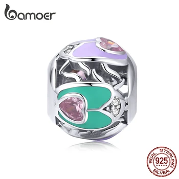 bamoer Openwork Round Enamel 925 Sterling Silver Charm for Women Jewelry Making Heart Shape Beads for Charm Bracelet BSC205
bamoer Openwork Round Enamel 925 Sterling Silver Charm for Women Jewelry Making Heart Shape Beads for Charm Bracelet BSC205