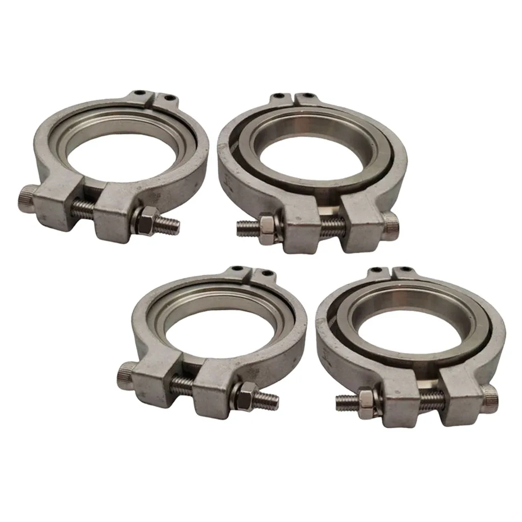4x Universal For TiAL 44mm Wastegate V-Band Clamp Set Kit with Screws Nuts&Seal 4x Universal For TiAL 44mm Wastegate V-Band Clamp Set Kit with Screws Nuts&Seal