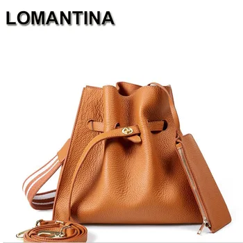LOMANTINA 2 Straps Crossbody Bag For Women Shoulder Tote Brand Designer Women Bucket Bag Luxury Genuine Leather Handbag
LOMANTINA 2 Straps Crossbody Bag For Women Shoulder Tote Brand Designer Women Bucket Bag Luxury Genuine Leather Handbag