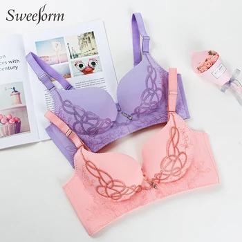 Sweeform Plus Size Bras for Women's Bralette Crop Top Underwear Sexy Lingerie Push Up Brassiere Girl 
Sweeform Plus Size Bras for Women's Bralette Crop Top Underwear Sexy Lingerie Push Up Brassiere Girl