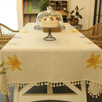 DUNXDECO Tablecloth Home Party Table Cover Fabric American Country Style Garden Flora Daffodil Print Coffee Store Desk Fabric
DUNXDECO Tablecloth Home Party Table Cover Fabric American Country Style Garden Flora Daffodil Print Coffee Store Desk Fabric