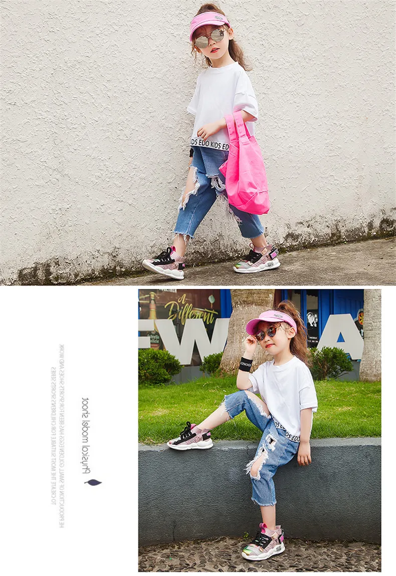 2019 Autumn Kids sneakers Girls shoes Boys Fashion Casual Children Shoes for Girl Sport Running Child Shoes Chaussure Enfant (14)