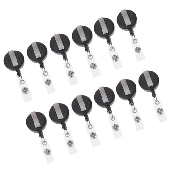 12Pcs Badge Holders Durable Practical Convenient Badge Reel Swivel Clip Badge Tag Clip for Card
12Pcs Badge Holders Durable Practical Convenient Badge Reel Swivel Clip Badge Tag Clip for Card