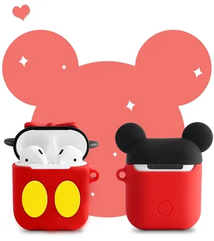 Bluetooth Earphone Case for Airpods 2 1 Protective Cover For air pods Box Key Ring Strap Cute Cartoon Silicone Mickey Minnie
Bluetooth Earphone Case for Airpods 2 1 Protective Cover For air pods Box Key Ring Strap Cute Cartoon Silicone Mickey Minnie