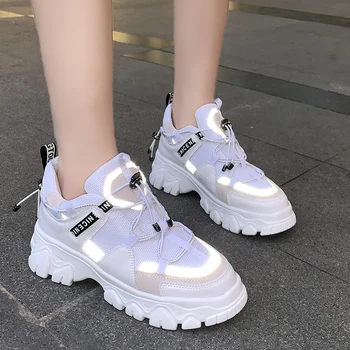 Women Shoes Designer Thick Sole 5cm High Platform Sneakers Glitter Black White Shoes Woman Casual Zapatos Femme Women Sneakers
Women Shoes Designer Thick Sole 5cm High Platform Sneakers Glitter Black White Shoes Woman Casual Zapatos Femme Women Sneakers