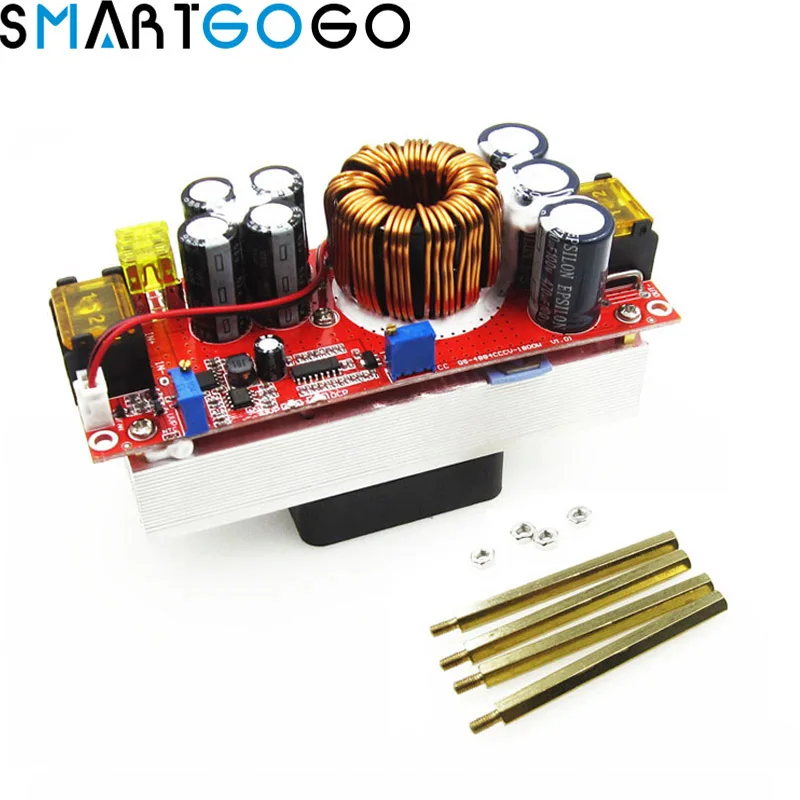1800W 40A DC-DC Boost Converter 10-60V to 12-90V Step Up Power Supply Module
1800W 40A DC-DC Boost Converter 10-60V to 12-90V Step Up Power Supply Module