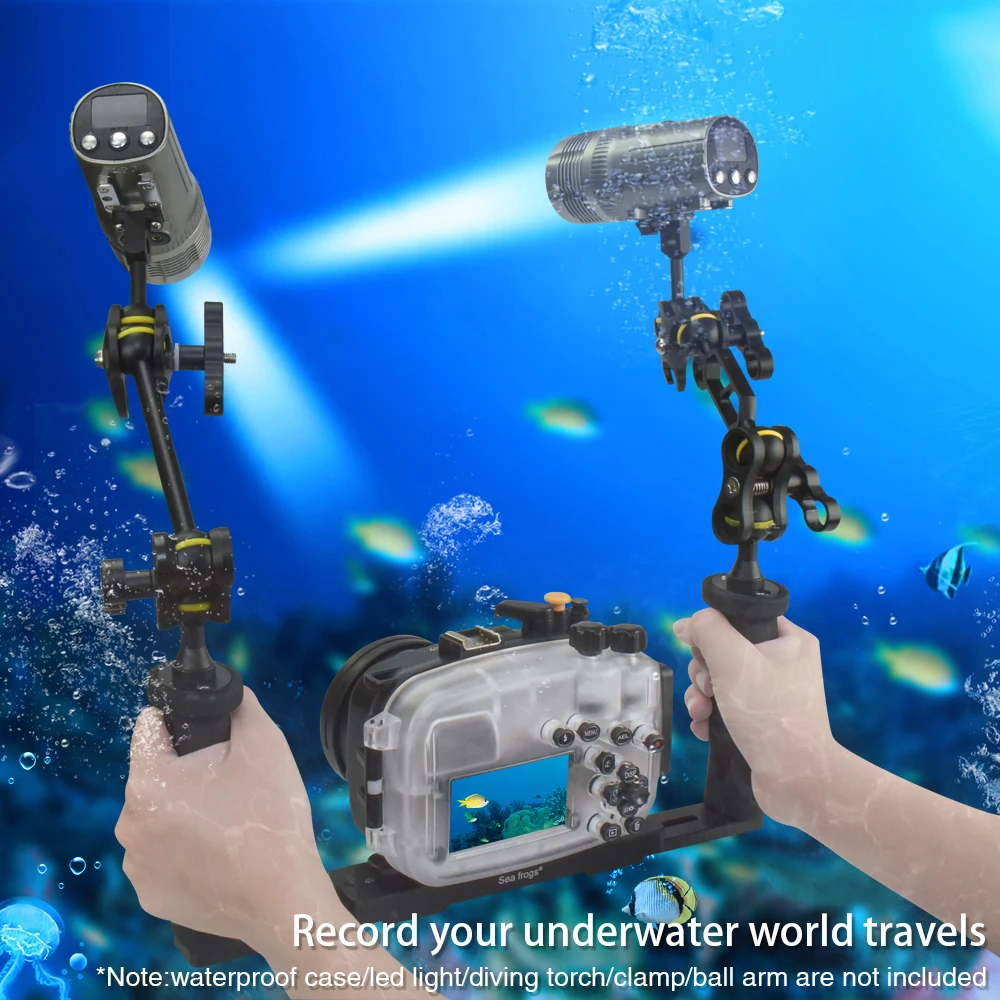 Seafrog TS-7 Diving Camera housing Handle Tray Grip Bracket shutter trigger for Gopro TG5 Sony Canon Underwater Photography
Seafrog TS-7 Diving Camera housing Handle Tray Grip Bracket shutter trigger for Gopro TG5 Sony Canon Underwater Photography