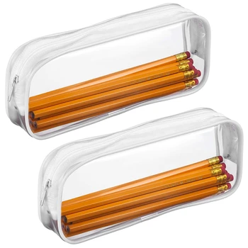 4 Pieces Clear PVC Zipper Pen Pencil Case, Big Capacity Pencil Bag Makeup Pouch with Zipper for School Office Stationery(White)
4 Pieces Clear PVC Zipper Pen Pencil Case, Big Capacity Pencil Bag Makeup Pouch with Zipper for School Office Stationery(White)