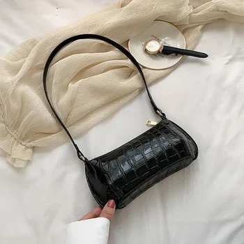 Stone Pattern Pu Leather Hobo Shoulder Bags For Women 2020 Simple Designer OL Small Handbag Lady Travel Evening Party Clutch Bag 
Stone Pattern Pu Leather Hobo Shoulder Bags For Women 2020 Simple Designer OL Small Handbag Lady Travel Evening Party Clutch Bag