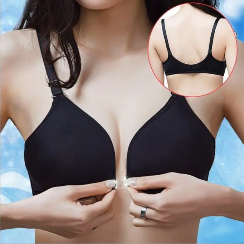 Seamless Front Closure Bra For Women Wire Free Soft Breathable Push Up Underwear lingerie Sexy Smooth 3/4 Cup Adjusted Brassiere 
Seamless Front Closure Bra For Women Wire Free Soft Breathable Push Up Underwear lingerie Sexy Smooth 3/4 Cup Adjusted Brassiere