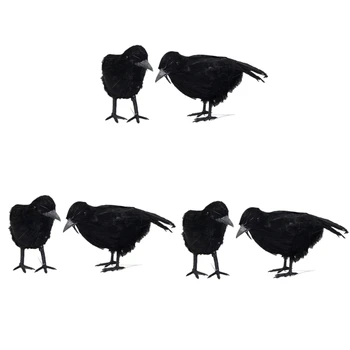 Serenable Realistic Looking Halloween Decoration Birds Black Feathered Crows Halloween Prop Decor (6 Birds)
Serenable Realistic Looking Halloween Decoration Birds Black Feathered Crows Halloween Prop Decor (6 Birds)
