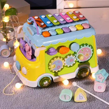 Educational Early Education qiao qiao qin Multi-functional Mental Development Brain Bead-stringing Toy Infants Bus Building Bloc
Educational Early Education qiao qiao qin Multi-functional Mental Development Brain Bead-stringing Toy Infants Bus Building Bloc