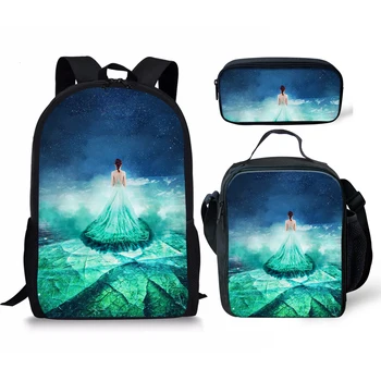 THIKIN Frozen Baikal Fairy Dress 3D Print Backpack Student School Bags Set 3Pcs for Teenager Book Bag Mochila Infantil 2020 New
THIKIN Frozen Baikal Fairy Dress 3D Print Backpack Student School Bags Set 3Pcs for Teenager Book Bag Mochila Infantil 2020 New