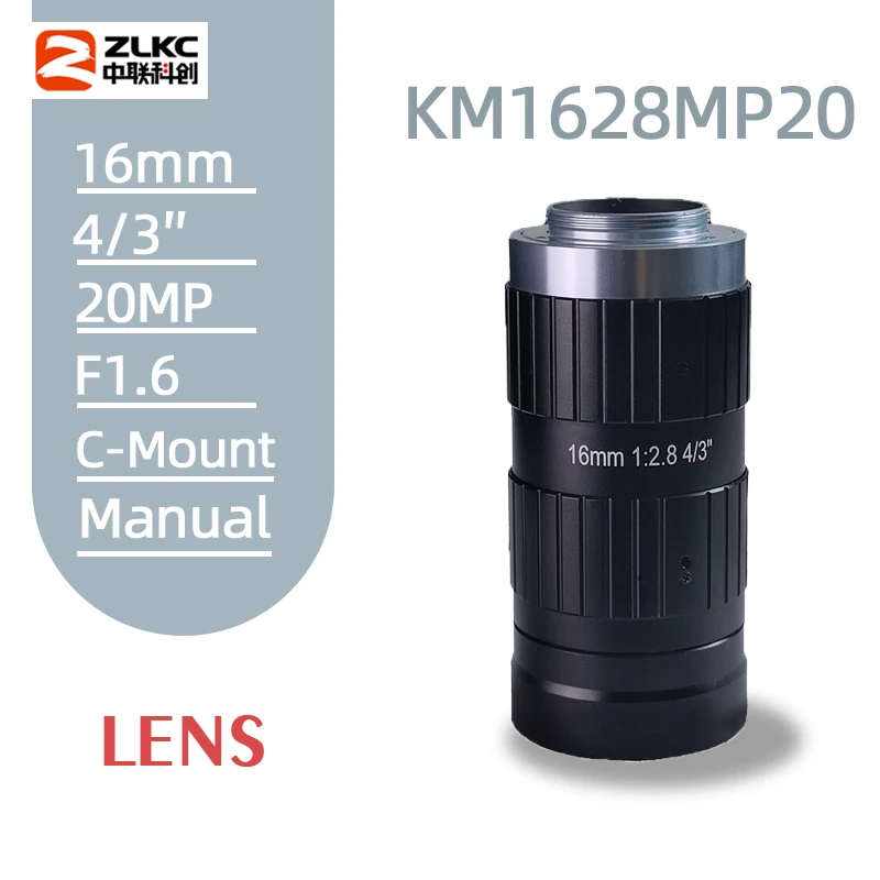 20 Megapixel 16mm Fixed Focal Low Distortion Lens C Mount 4/3" Camera Lens Suitable for Industrial Inspection and Machine Vision
20 Megapixel 16mm Fixed Focal Low Distortion Lens C Mount 4/3" Camera Lens Suitable for Industrial Inspection and Machine Vision