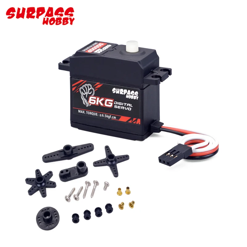 SURPASS Hobby S0600P Plastic Gear 6KG Digital Servo for RC Airplane Robot 1/12 1/14 RC Car Boat Duct Plane
SURPASS Hobby S0600P Plastic Gear 6KG Digital Servo for RC Airplane Robot 1/12 1/14 RC Car Boat Duct Plane