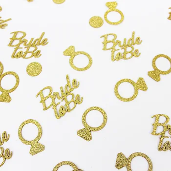 100PCS Gold Ring Confetti Bachelorette Party Table Decorations Bride To Be Confetti Bachelorette Bridal Shower Party Favors 
100PCS Gold Ring Confetti Bachelorette Party Table Decorations Bride To Be Confetti Bachelorette Bridal Shower Party Favors