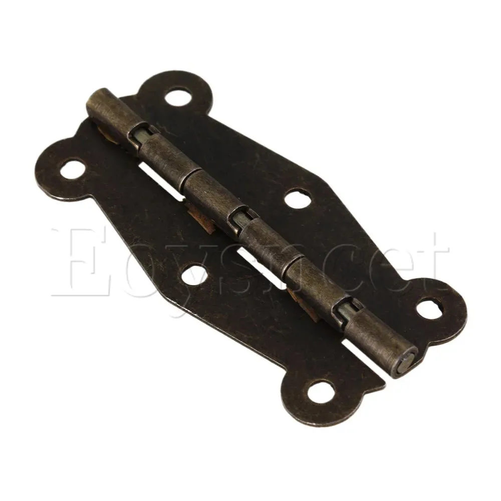 

D049 Iron Antique Cabinet Surface Self-Closing Lace Hinges Pack of 10