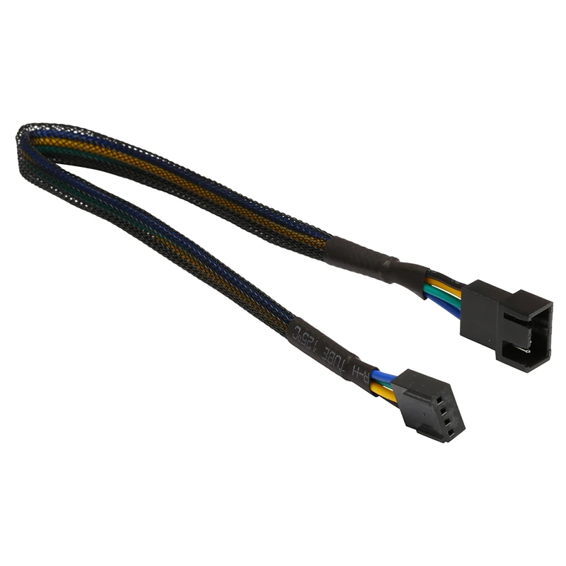 Generic PWM 4pin Fan Sleeved Extension Splitter Hub Cables,Motherboard