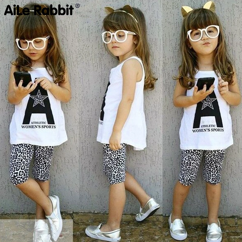 Summer INS Suit Sleeveless Vest Suit For Girls Letter A Pattern Leggings 2 Piece Set
Summer INS Suit Sleeveless Vest Suit For Girls Letter A Pattern Leggings 2 Piece Set