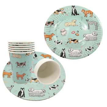 Chicinlife 6Pcs Dog Happy Birthday Party Paper Cups Plate Disposable Tableware Baby Shower Kids 1st Birthday Party Supplies
Chicinlife 6Pcs Dog Happy Birthday Party Paper Cups Plate Disposable Tableware Baby Shower Kids 1st Birthday Party Supplies