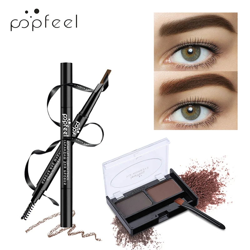 POPFEEL 5 Color Tint Auto Natural Eyebrow Pencil Eyebrows + Eyebrow Powder Waterproof Long Lasting Eye Makeup Brow Shades Makeup 
POPFEEL 5 Color Tint Auto Natural Eyebrow Pencil Eyebrows + Eyebrow Powder Waterproof Long Lasting Eye Makeup Brow Shades Makeup