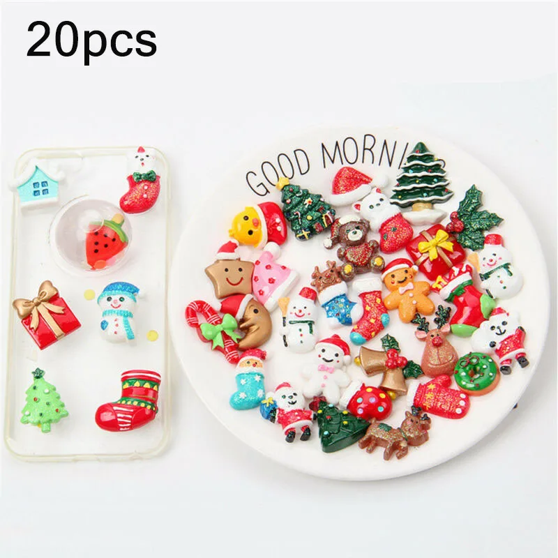 20pcs/Set 15-30mm Beads Christmas Tree Snowman Plastic/Resin Access DIY Mobile Phone Cream Shell Material Pack 100% Brand new
20pcs/Set 15-30mm Beads Christmas Tree Snowman Plastic/Resin Access DIY Mobile Phone Cream Shell Material Pack 100% Brand new