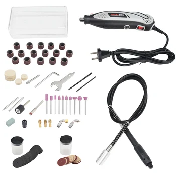 150W Mini Electric Grinder Drill Tool Variable 6 Speed With Engraving Accessories 6-Speed Rotary Tool Electric Grinder Tools Set
150W Mini Electric Grinder Drill Tool Variable 6 Speed With Engraving Accessories 6-Speed Rotary Tool Electric Grinder Tools Set