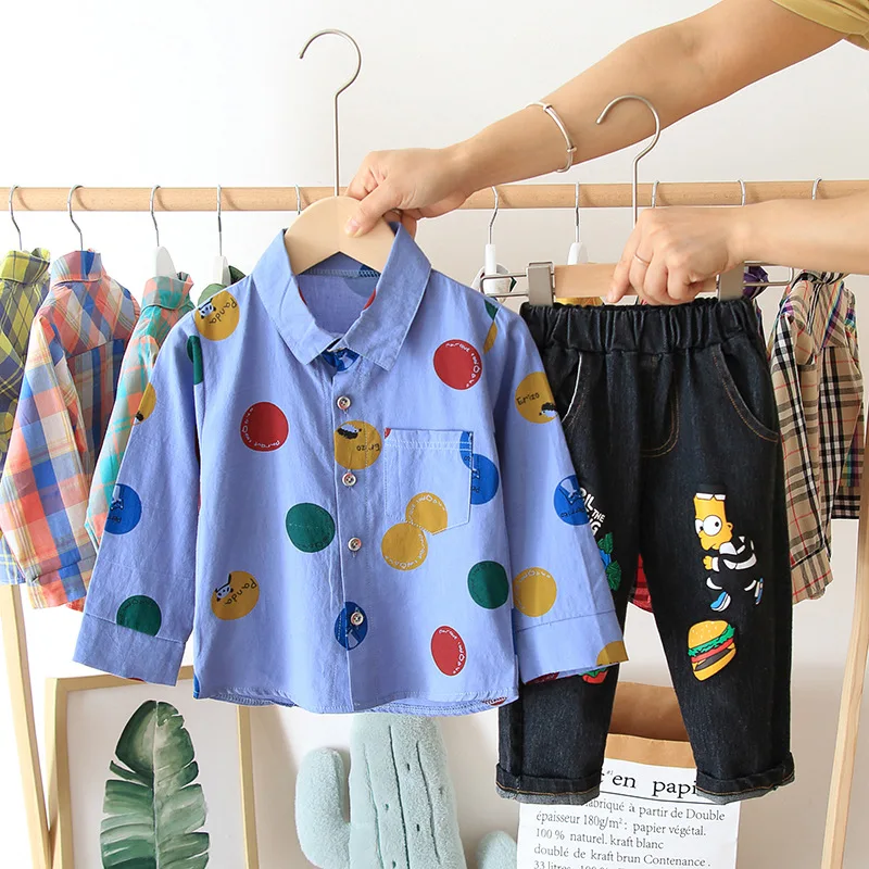 2019 Autumn Clothing 0-4-Year-Old Baby Dotted Bear Shirt Set Korean-style out Clothes BOY'S Long-sleeved Coat Jacket
2019 Autumn Clothing 0-4-Year-Old Baby Dotted Bear Shirt Set Korean-style out Clothes BOY'S Long-sleeved Coat Jacket