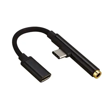 USB Type-C Aux Audio Cable Adapter USB Type C to 3.5mm Headphone Jack 2 in 1 Charger Adapter For Xiaomi Mi6 Note3 Mix 2 Huawei
USB Type-C Aux Audio Cable Adapter USB Type C to 3.5mm Headphone Jack 2 in 1 Charger Adapter For Xiaomi Mi6 Note3 Mix 2 Huawei