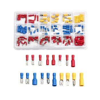 120Pcs Electrical Wire Crimp Terminals Connector 22-10AWG Assorted Insulated Butt Cable Wire Connectors Kit With Box
120Pcs Electrical Wire Crimp Terminals Connector 22-10AWG Assorted Insulated Butt Cable Wire Connectors Kit With Box