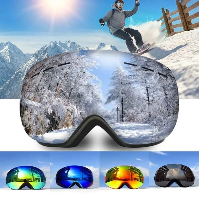 Double Layer Large Spherical Snow Goggle Optical Spectacle compatible UV Protection Anti Fog Ski Goggles Snowboard Goggles HX06
Double Layer Large Spherical Snow Goggle Optical Spectacle compatible UV Protection Anti Fog Ski Goggles Snowboard Goggles HX06