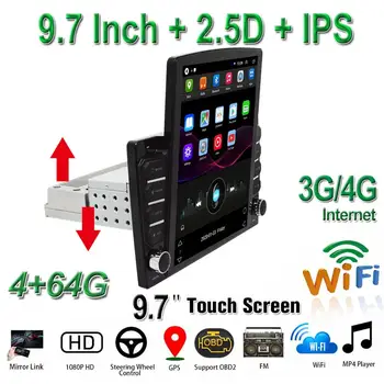 Universal Car Multimedia Player 9.7 inch 1Din Android 9.1 Radio Stereo GPS BT Wifi/3G/4G Video Audio player
Universal Car Multimedia Player 9.7 inch 1Din Android 9.1 Radio Stereo GPS BT Wifi/3G/4G Video Audio player