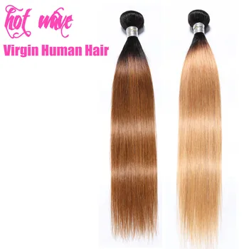 Hot Wave Cuticle Aligned Raw Virgin Brazilian Human Hair Weaving Bundles Extension for Women Ombre Black Brown Gold Straight
Hot Wave Cuticle Aligned Raw Virgin Brazilian Human Hair Weaving Bundles Extension for Women Ombre Black Brown Gold Straight