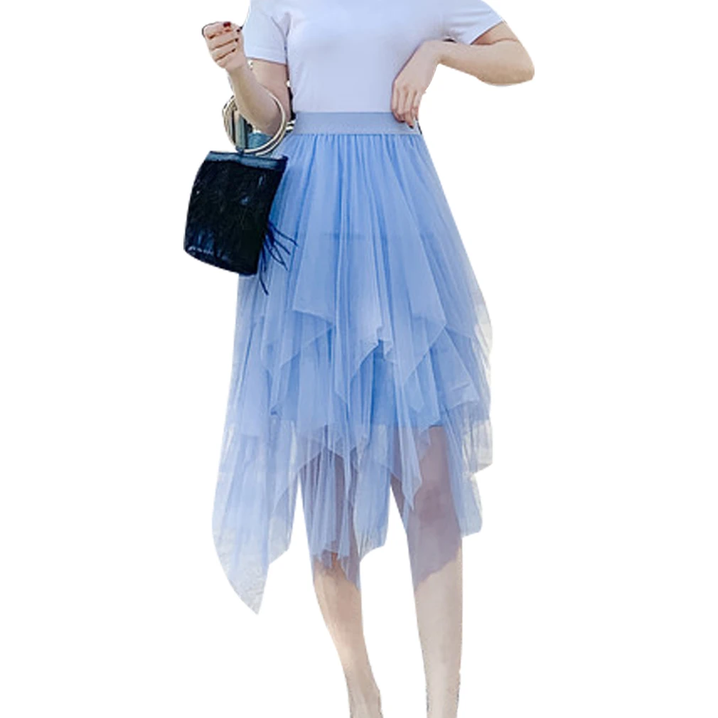 Fashion Women Solid Color Tutu Tulle Skirt Female Casual Elastic Waist Mesh Net Long Paragraph Skirts Streetwear
Fashion Women Solid Color Tutu Tulle Skirt Female Casual Elastic Waist Mesh Net Long Paragraph Skirts Streetwear