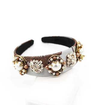 Fashion lady baroque hair hoop New Baroque Headband Fashion Acrylic Pearl Geometric Retro Joc Dance Personality Headband 583 
Fashion lady baroque hair hoop New Baroque Headband Fashion Acrylic Pearl Geometric Retro Joc Dance Personality Headband 583