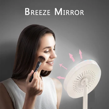 Makeup Mirror with Led Light M133 Led Makeup Mirror with Fan Folding 5X Magnifying LED Light Ring Vanity Mirrors USB Charging
Makeup Mirror with Led Light M133 Led Makeup Mirror with Fan Folding 5X Magnifying LED Light Ring Vanity Mirrors USB Charging