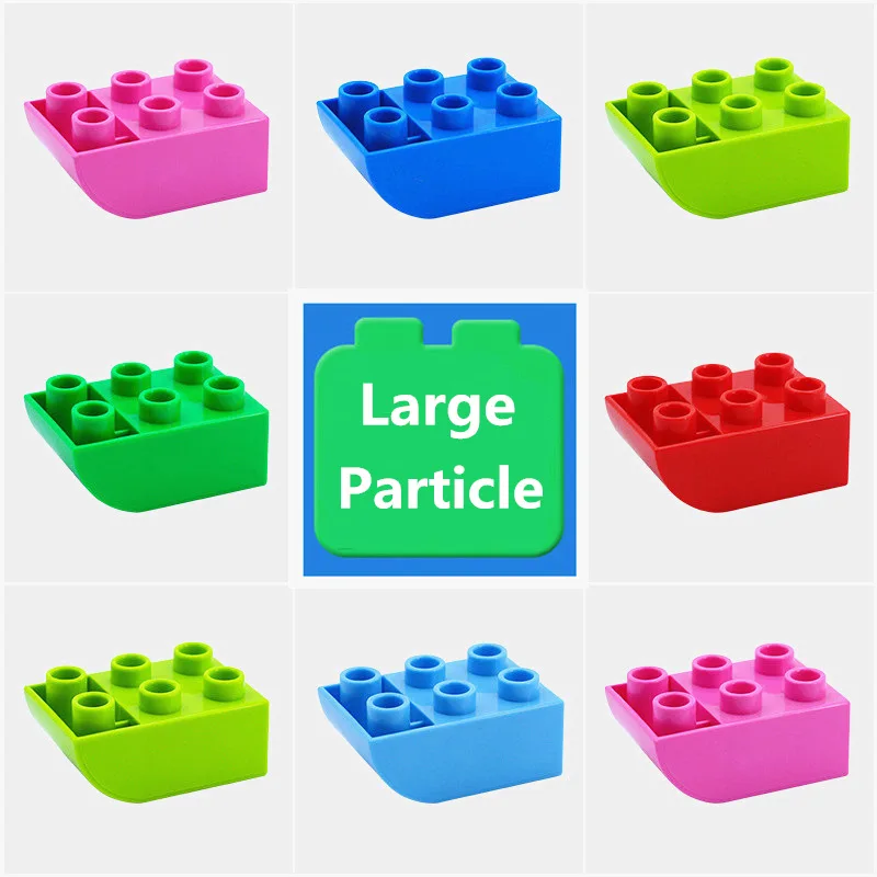 Single Sale Diy Building Blocks 2X3 Curved Double Sided Bricks Accessories Compatible with Duploed Toys for Children Baby Gift
Single Sale Diy Building Blocks 2X3 Curved Double Sided Bricks Accessories Compatible with Duploed Toys for Children Baby Gift