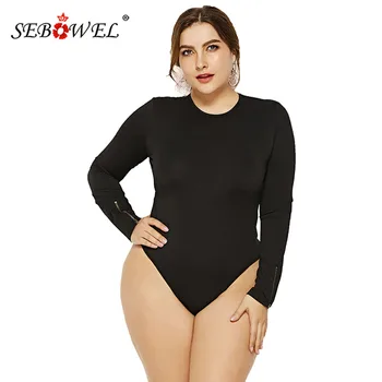 SEBOWEL Autumn Casual Large Size Women Solid Long-sleeved Bodysuit Female Plus Size O-neck Bottom Shirt Body Tops Clothes XL-6XL
SEBOWEL Autumn Casual Large Size Women Solid Long-sleeved Bodysuit Female Plus Size O-neck Bottom Shirt Body Tops Clothes XL-6XL
