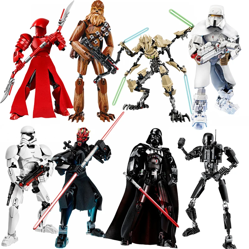 Star Wars Set Darth Vader Maul Praetorian Guard Stormtroopers Boba Jango FettS K 2SO Figures Building Blocks Toys For Children
Star Wars Set Darth Vader Maul Praetorian Guard Stormtroopers Boba Jango FettS K 2SO Figures Building Blocks Toys For Children