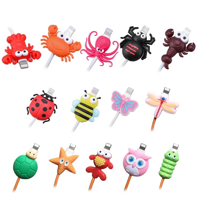 Cute Insect Shape USB Charger Cable Protective Cover Soft Silicone Data Line Wire Cord Protector For iPhone Smart Phone Connecto
Cute Insect Shape USB Charger Cable Protective Cover Soft Silicone Data Line Wire Cord Protector For iPhone Smart Phone Connecto
