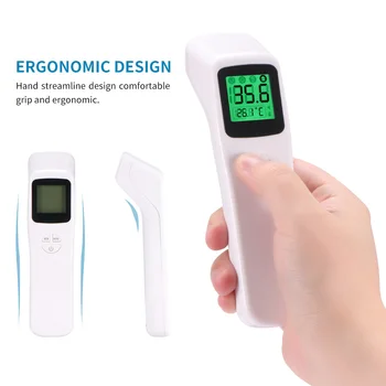 Infrared Digital Non-Contact Accurate Instant Readings Forehead Thermometer With LCD Display For Adults Kids Baby
Infrared Digital Non-Contact Accurate Instant Readings Forehead Thermometer With LCD Display For Adults Kids Baby