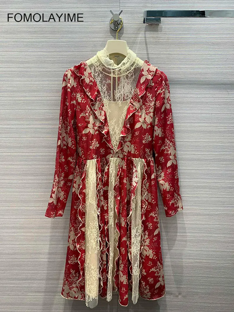 Spring Vestidos 2020 New Women Dresses Fashion Designer Luxury Print Lace Patchwork Dress
Spring Vestidos 2020 New Women Dresses Fashion Designer Luxury Print Lace Patchwork Dress