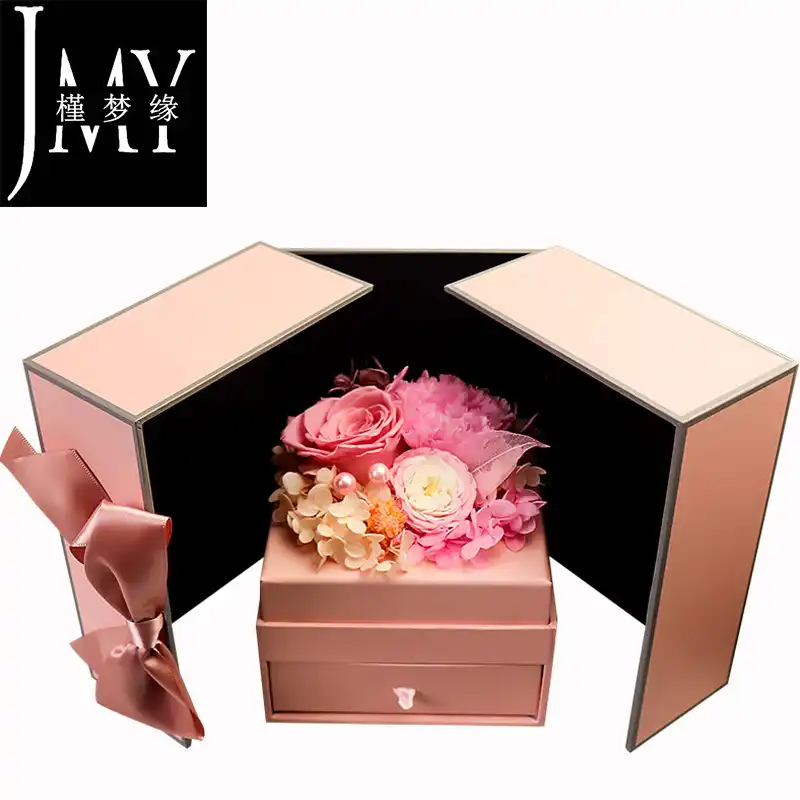everlasting flower gift box wholesale rose carnation austin gift