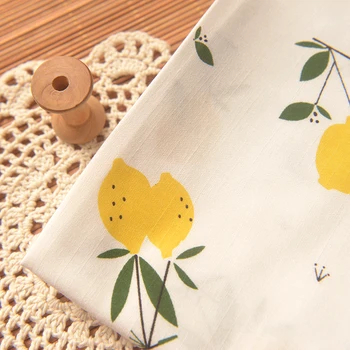High quality bamboo pure cotton fabric Lemon print tissu Shirt, top, dress, baby dress, long skirt material
High quality bamboo pure cotton fabric Lemon print tissu Shirt, top, dress, baby dress, long skirt material