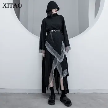 XITAO Irregular Patchwork Mesh Dress Women Clothes 2020 Fashion New Spring Turtleneck Full Sleeve Elegant Dress Loose XJ3512
XITAO Irregular Patchwork Mesh Dress Women Clothes 2020 Fashion New Spring Turtleneck Full Sleeve Elegant Dress Loose XJ3512