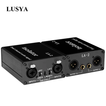 

Lusya Audio Isolator Mixer Current Acoustic Elimination Transformer Canon 6.35mm Isolation Squelch For Home theather T1086